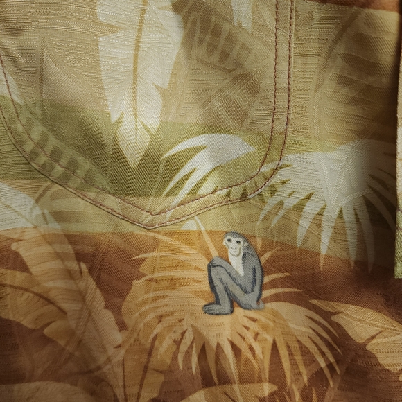Tommy Bahama silk Monkeys and Bananas Large - Picture 7 of 9